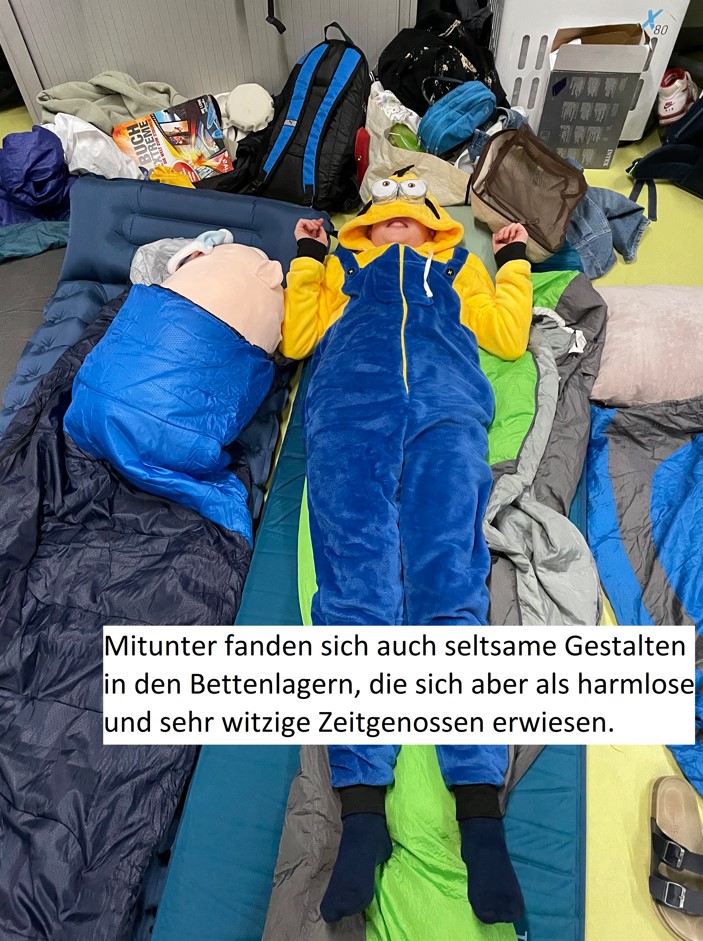 Minion im Bettenlager